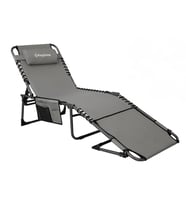 KingCamp Magnolia B10 Hands-Free Premium 7 Kademeli Katlanır Şezlong Grey (Gri)