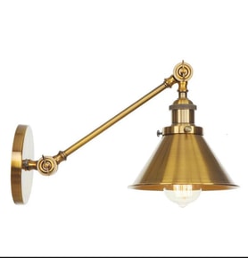 Rsylight Retro Eskitme Kaplama Metal Mafsallı Akrobatik Dekoratif Rustik Aplik