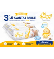 SleepyISensitive Islak Mendil 90'lı 3'lü Paket