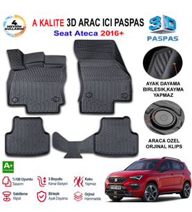 Seat Ateca 3D Paspas Havuzlu Pro 2016 Sonrası
