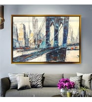 Altın Çerçeveli dekoratif tablo l834 (Gold)