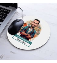 Kişiye Özel Hediye Karikatürlü En Yakışıklı İç Mimar Mousepad