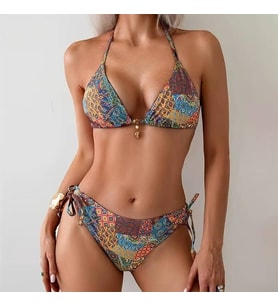 Kadın Amazon Desenli Bikini Takımı MY1005