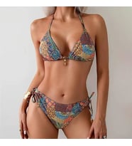 Kadın Amazon Desenli Bikini Takımı MY1005