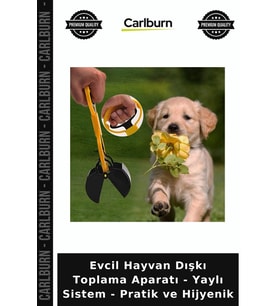 Özel Üretim Köpek Kedi Evcil Hayvan Dışkı Toplama Aparatı - Yaylı Sistem - Pratik ve Hijyenik
