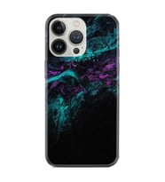 Apple iPhone 13 Pro 6.1" Kılıf Resimli Desenli Baskılı Silikon Kılıf Abstract Green 1302