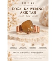 Sertifikalı Kahverengi Akik Taşı Doğal Taş Yüzük Bakır Kasa Ayarlanabilir