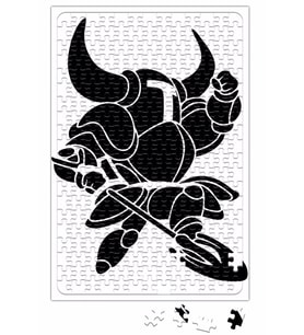 Shovel Knight Minimalist Puzzle 240 Parça Yapboz