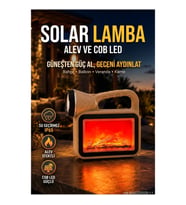 Güneş Enerjili Alev Efektli COB LED Su Geçirmez Dekoratif Solar Lamba Çok Fonksiyonlu