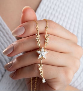 925 Ayar Gümüş Sarmaşık Elegant Kolye
