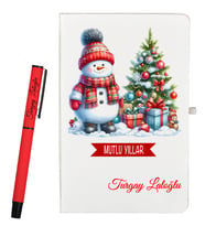 Sevgiliye Yeni Yıl Hediyesi Kişiye Özel Defter ve Roller Kalem Seti