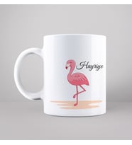 Flamingo Tasarımlı Kupa Kişiye Özel