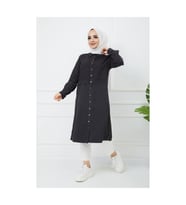 Baskı Detaylı Tunik (Antrasit)