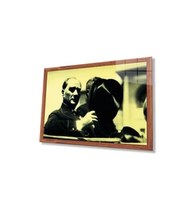Atatürk Cam Tablo 4mm Dayanıklı Temperli Cam, Atatürk Glass Wall Art (Çok Renkli)