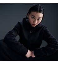 Nike W NSW PHNX FLC STD PO HOODIE Siyah Kadın Sweatshirt HF6839-010