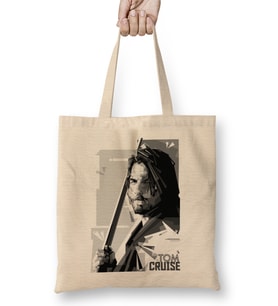 Tom Cruise Black and White Bez Çanta Uzun Saplı