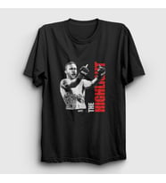 Presmono Unisex Siyah Finger Ufc Mma Justin Gaethje T-Shirt 480230tt