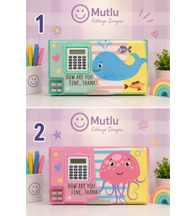SERT KAPAK FONKSİYONLU KALEM KUTUSU