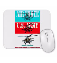 Flying Military Helicopter Army Mouse Pad