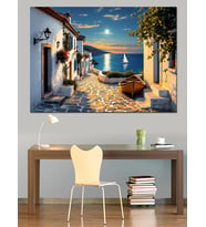 Pastel Renkli Çiçekler Dekoratif Kanvas - Mdf Ahşap Tablo
