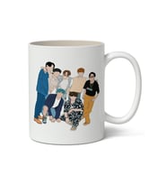 BTS Temalı Baskılı Kişiye Özel Anime Temalı Beyaz Kupa Bardak