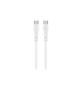 Type-C to Type-C Şarj Kablosu 20W Süper Hızlı Şarj USB-C Data ve Şarj Kablosu (Beyaz)