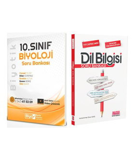 Biyotik 10.Sınıf Biyoloji ve AKM Kitap Dil Bilgisi Soru Bankası Seti 2 Kitap