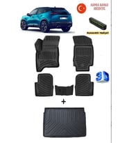 Rizline Peugeot 2008 (1.2 Hybrid) 2025 Sonrası Uyumlu 3D Havuzlu Paspas ve ÜST Bagaj Havuzu Seti ASMA KOKU VE NUMARATÖR HEDİYELİ