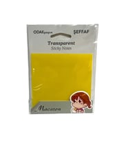 ODAK MACARON ŞEFFAF RENKLİ YAPIŞKANLI NOT KAĞIDI 50yp.76x76mm.