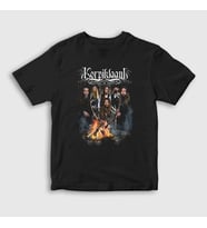 Presmono Unisex Çocuk Siyah Band Korpiklaani T-Shirt 394927tt