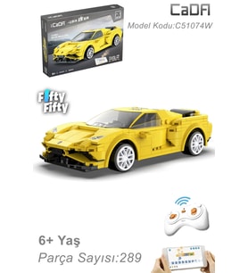 Cada EVO Yarış Arabası Uzaktan Kumandalı -C51074W (289 Parça) Oyuncak Yapım Seti