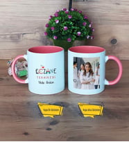 Eczane Teknikeri Kupa Bardak Pembe Fotoğraflı Tıp Bayramı Hediyesi