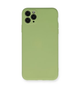 iPhone 11 Pro Max Kılıf Nano İçi Kadife Silikon- Yeşil