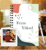 Kişiye Özel Ahşap Defter Kalem & Instagram Çerçeve Hediye Seti
