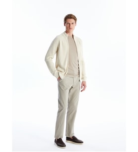 LCWAIKIKI Classic Bej Standart Kalıp Gabardin Erkek Chino Pantolon