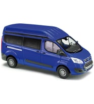 Busch Maket Model Araç Ford Transit Custom, Bus Blue 1/87 HO (52501)