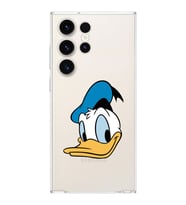 Samsung Galaxy S23 Ultra  Kamera korumalı Kapak Donald Duck Tasarımlı  Şeffaf Kılıf