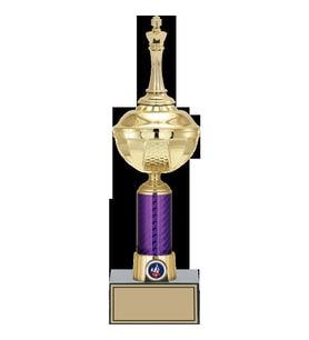 ODAK KUPA - Figürlü Kupalar - Satranç Figürlü Kupalar FG-059 C - 37 cm