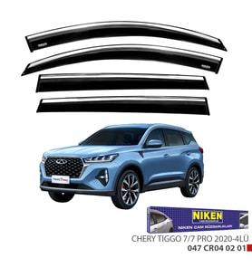 CHERY TIGGO 7/7 PRO 2020- KROMLU CAM RÜZGARLIĞ 4'lü Set Niken Marka
