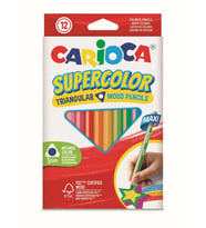 CARİOCA SUPERCOLOR MAXI ÜÇGEN KURU BOYA KALEMİ 12'Lİ