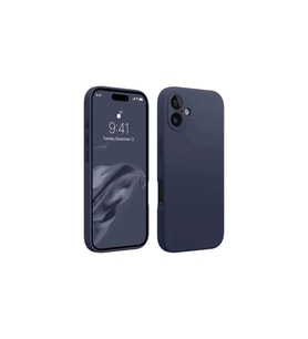 Apple iPhone 16 Kılıf First Silikon - Lacivert