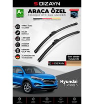 S-Dizayn Hyundai Tucson Ön Cam Silecek Seti 2015-2020 Premium Araca Özel 65-40 Cm A+ Kalite