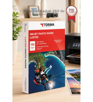 Torima Fotoğraf Kağıdı 100 Adet 260 Gr (13X18) Inkjet Kağıt Mat