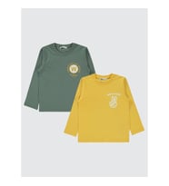 Civil Boys Erkek Çocuk 2'li Sweatshirt 5-13 Yaş Sarı