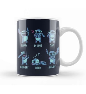 Monster Emotions Stitch Kupa Bardak Porselen