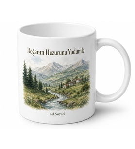 Şuhut Doğa Güzellikleri Afyon Hatırası Seramik Kupa Bardak Hediye