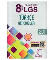 Karekök Yayınları Karekök 8. Sınıf Lgs Türkçe Denemeleri Yeni (Çok Renkli)