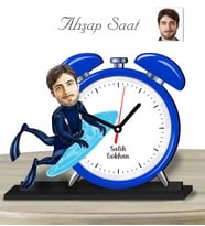 Kişiye Özel Ahşap Saat-Dalgıç Erkek-1