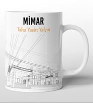 Kişiye Özel Mimar Tasarımlı Kupa