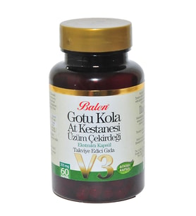 Balen Gotu Kola At Kestanesi Üzüm Çekirdeği Ekstratı V3 60 Kapsül